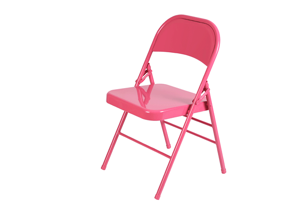 鐵椅 EBC-309AS(粉紅色）
